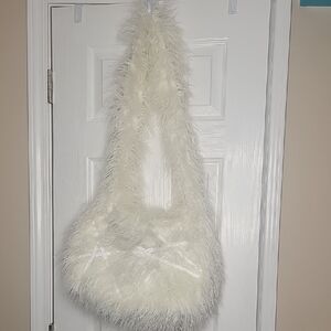 Fluffy White Shoulder Bag